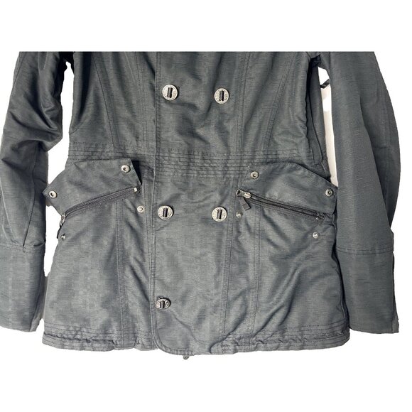 BURTON Dry Ride Snap & zip Up Black/Purple Ski Hooded Jacket Women's Size Small - Picture 14 of 16